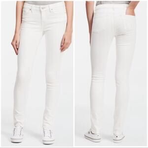 Calvin Klein Jeans White Mid Rise Stretch Ultimate Skinny Denim Jeans Size 8 NEW